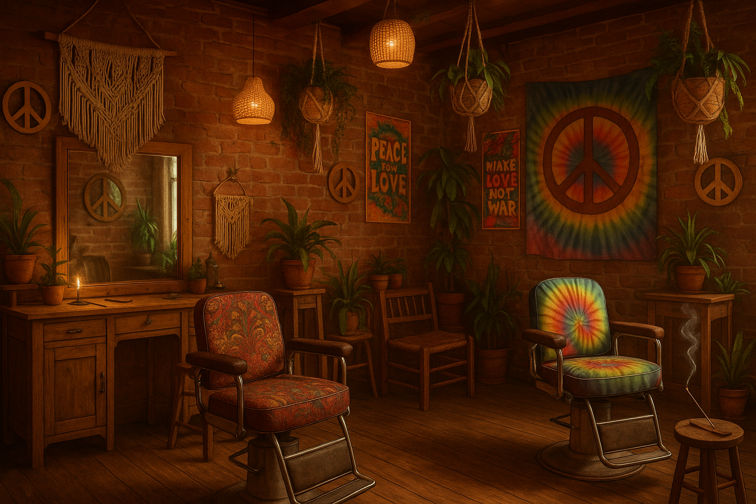 barber shop a hippe would use