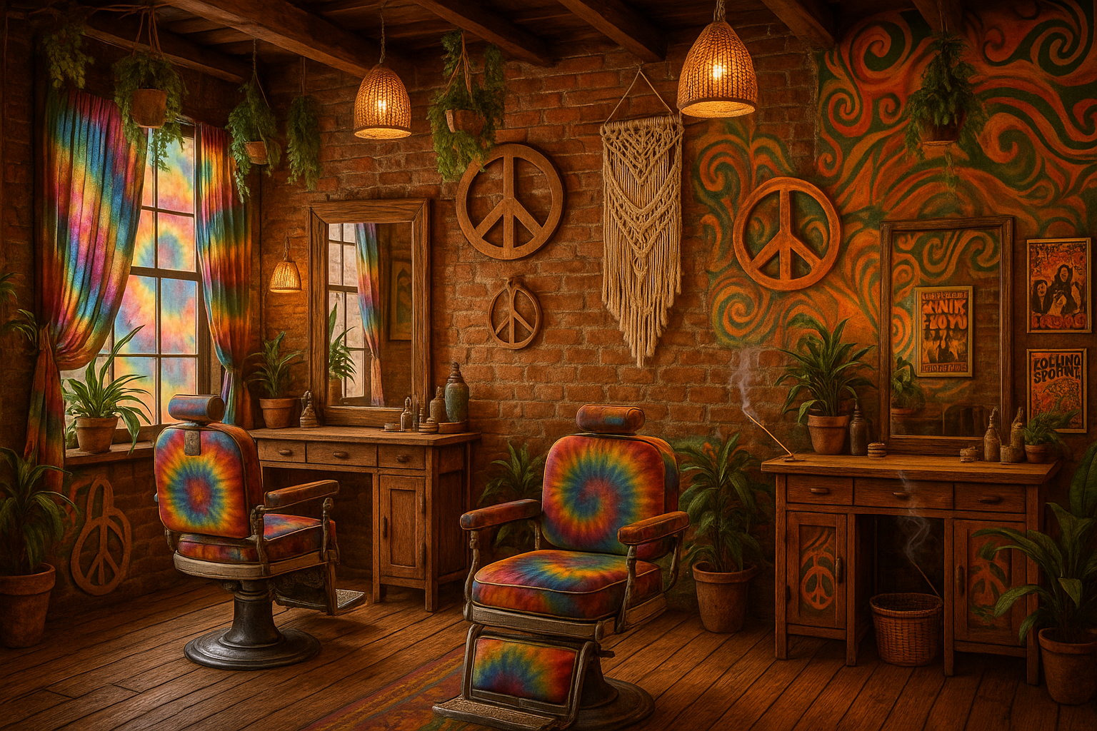 barber shop a hippie would use