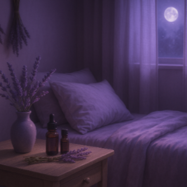 with lavender